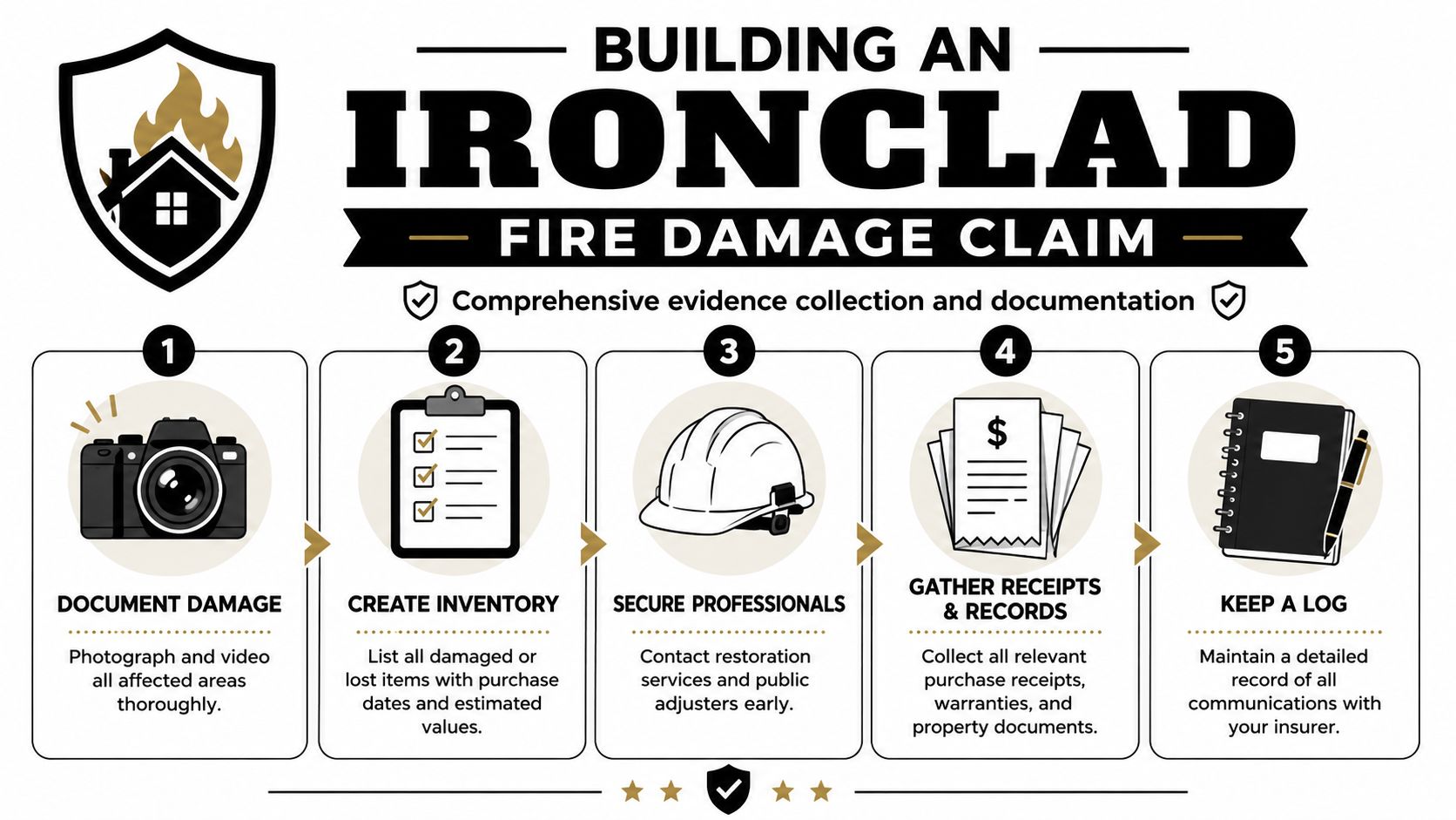 Building an Ironclad Fire Damage Claim