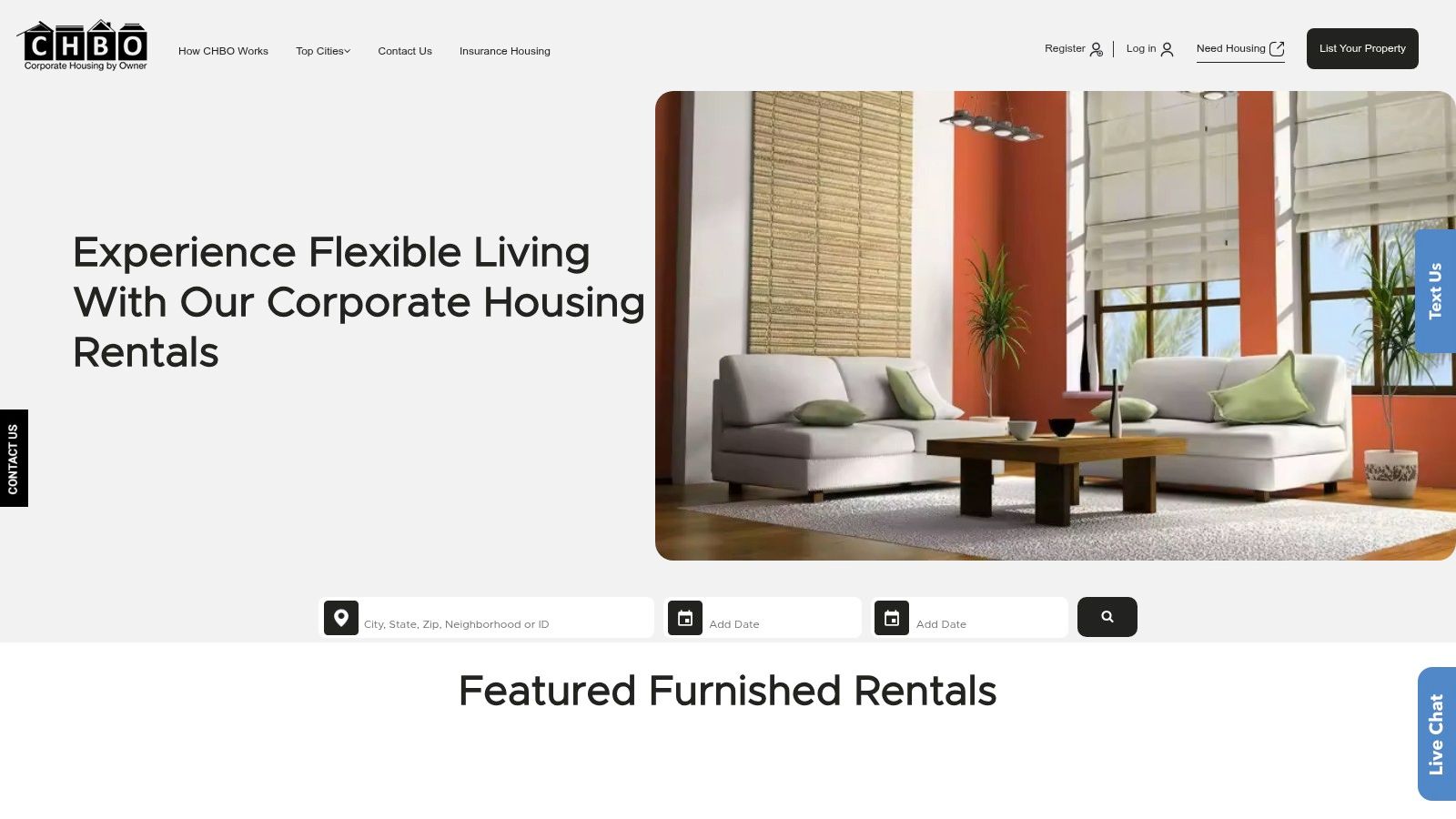 Corporate Housing by Owner (CHBO)